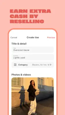 Tise | Reuse fashion android App screenshot 1