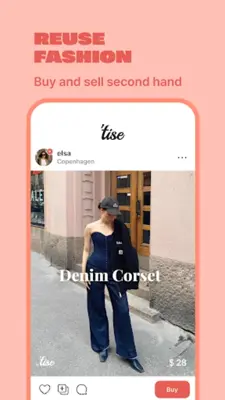 Tise | Reuse fashion android App screenshot 5